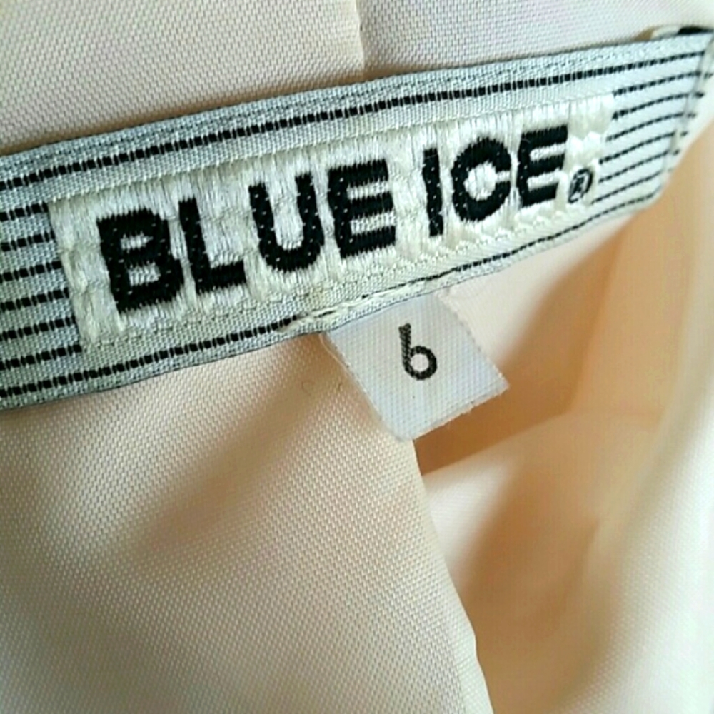 Blue Ice Ivory Embroidered Blazer Jacket Size 6 - Picture 8 of 9
